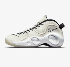 Nike Air Zoom Flight 95 Basketball Shoes Pale Ivory Sail Black Sz 11 DX5505-100 New Without Box Style: DX5505-100 Size: 11 Color: Sail/Pale Ivory/Black/White Please Follow Us We Add New Inventory Daily👀👀👀 Nike Air Zoom Flight, Yeezy Boots, Nike Air Flight, Air Flight, Nike Models, Dunks Nike, Mens Nike Air, Nike Basketball, Air Zoom