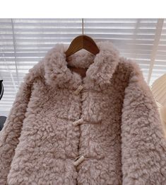 Style: commuting Size: one size Color: khaki, apricot, pink Mink Color Long Sleeve Faux Fur Outerwear, Cozy Mink-colored Outerwear With Faux Fur Lining, Chic Mink-colored Outerwear With Faux Fur Lining, Pink Fluffy Long Sleeve Fur Coat, Fluffy Mink-colored Long Sleeve Outerwear, Long Sleeves Coats, Ox, Fur Coat, Long Sleeve