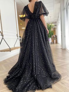 Black Tulle Prom Dress, Prom Dresses Sparkly, Sparkly Prom Dress, Prom Dresses Elegant, Prom Dress Evening, Prom Dresses With Pockets, Plus Size Prom, Long Prom Gowns