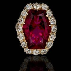 Vintage Victorian era 9K gold natural diamond and ruby amazing ring Metal: yellow gold Metal Purity: 9 k Metal Wt: 5.20 Grams Diamond Type: Natural Diamond Diamond Color: Tinted Brown Diamond Clarity: I1-I2 Diamond Cut: Good Diamond Shape: Round Diamond Wt: 2.70 Ctw Gemstone: Ruby Gemstone weight: 3.90ctw. Vintage Ruby Ring, Red Diamond Ring, Ruby Engagement Ring Vintage, Antique Ruby Ring, Ruby Ring Vintage, Ruby Ring Gold, Ruby Engagement Ring, Diamond Brooch, Red Diamond