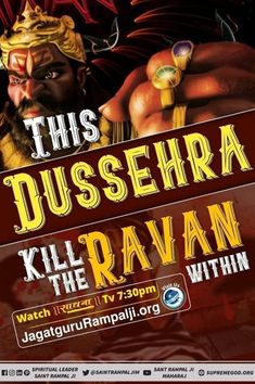 the poster for this dussehira kill the ravan within