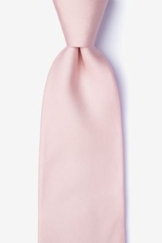 Blush Silk Blush Tie | Ties.com Modern Standard Tie For Semi-formal Events, Modern Standard Tie For Semi-formal Occasions, Dapper Solid Color Wedding Ties, Silk Ties For Formal Summer Occasions, Dapper Wedding Tie In Solid Color, Formal Silk Ties For Summer, Elegant Standard Tie For Wedding, Dapper Solid Color Tie For Wedding, Dapper Wedding Tie