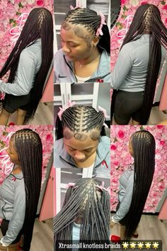 Small Knotted Braids, Extra Small Knotless Braids Long, Knotless Braids Knee Length, Extra Small Knotless Box Braids, Creative Braid Styles, Xs Knotless Braids, Small Knotless Box Braids, Small Knotless Braids, Small Knotless