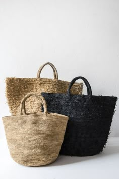 sans arcidet black summertime bag – Lost & Found Raffia Bag, Market Bag, Knitted Bags, Handmade Bags, Madagascar, Hand Crochet, Beach Bag