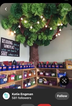 an image of a tree with lights on it