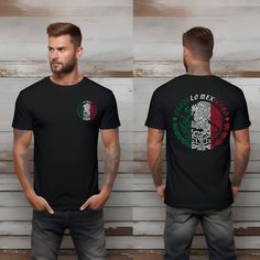 "Mexican Shirt, Mexican Flag, Mexican Pride, Mexican Independence, Mexican Shirt, Mexican Shirt, Mexican Gift, Mexican Family, Mexican Family.- At Real Chipchip we are excited to introduce you to our Mexican Pride t-shirt, a garment that goes beyond fashion to embrace the rich heritage, diversity and passion that characterize Mexico.  👕About our MEXICAN PRIDE t-shirt👕 Introducing our Mexico Shield T-shirt, a garment that not only bears the emblem of this beloved country, but fuses contemporary comfort with national pride.  This is not just a t-shirt; it is an expression of MEXICAN LOVE. ➡️ Bella Canvas ➡️Front and back print ➡️ Unisex T-shirt ➡️ 100 % Cotton ➡️ Ribbed knit collar ➡️Double side seam ➡️Fits true to size 👉IMPORTANT NOTE ❗ ✅If your size is not in the table, please send us a Mexican Love, Mexican Pride, Mexico Shirt, America Shirts, Mexican Independence, Mexican Shirt, Mexican Gifts, Mexican Shirts, Mexican Flag