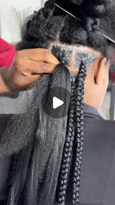 Twisted Braids That Make a Statement Jumbo Box Braids With Cornrows, How To Do Jumbo Braids On Yourself, How To Do Large Knotless Braids, Chunky Knotless Braids, Box Braid Knotless Box Braids, Medium To Large Box Braids, Jumbo Knotless Braids Parting, How To Feed In Box Braids, Thick Braids With Beads