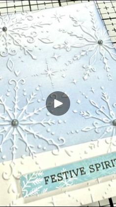 a video showing how to make festive spirit cards with stamping and embossing