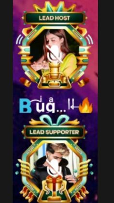 three different types of video games with the words, bud 4 and lead supporter