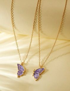 Twin Sister Necklace For 2, Matching Necklace And Earrings, Matching Necklaces For Friends, Best Friend Earrings, Matching Necklaces For Sisters, Matching Butterfly Necklace, Matching Friendship Necklaces, Necklaces For Besties, Matching Jewellery For Best Friends