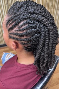 25 Two-Strand Twist Hairstyles for Women: Turn Heads with Trendy Twists | Lookosm Women With Natural Hair, Short Hair Twist Styles, Natural Hair Cuts, Face Framing Bangs, Two Strand Twist, Twist Ponytail, Hair Wrap Scarf