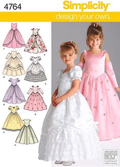 children's dresses and gowns in two lengths