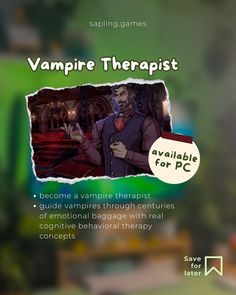 vampire therapist for pc - cover / packshote by saffling games