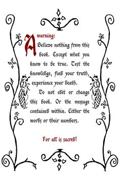 a poem written in red and black ink on white paper with an ornate border around it