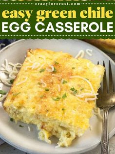 Turn up the flavor with Easy Green Chile Egg Casserole, a must-try for healthy breakfast ideas. With eggs, chopped green chiles, and cheese, this simple casserole offers a protein-packed, flavorful start to your day. Green Chile Egg Casserole, Brunch Egg Dishes, Egg Breakfast Casserole, Breakfast Egg Casserole, Crazy For Crust, Brunch Eggs, Brunch Recipe, Green Chiles, Pasta Food