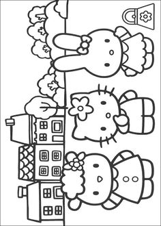 hello kitty coloring pages for kids