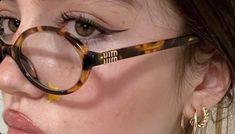 Miu Miu Glasses, Glasses Inspiration, Girly Girl, Makeup Inspo, Maquillaje De Ojos, Girly Things, Dream Life, Miu Miu, Cool Girl