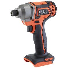 an orange and black cordless drill is on a white background with the words glenn tools