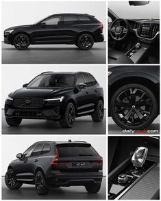 four different views of the new volvo suv