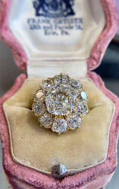 Edwardian Cluster Ring, Monday Magic, Cluster Engagement Rings, Classy Engagement Ring, Stone Castle, Ballerina Ring, Inexpensive Jewelry, Flower Rings, Fashion Archive