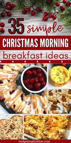 christmas morning breakfast ideas with text overlay