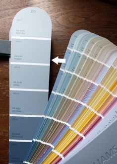 the pantoner color guide is open and ready to be used in this project