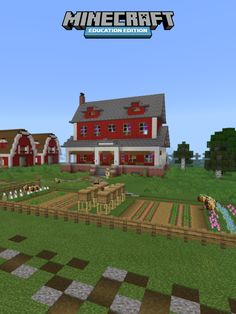 image of bee farm Minecraft Hay Bale, Mc Farm, Minecraft Bee Farm, Minecraft Education, Minecraft Japanese House, Cottage Minecraft, Cottagecore Minecraft, Blossom House