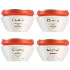 Krastase Nutritive Masquintense Thick Hair is an indulgent hair mask specially crafted for thick, dry, and sensitized hair. Infused with Irisome Complex and glucose proteins, it provides deep nourishment, detangling, and intense conditioning, leaving the hair feeling supple, soft, and beautifully revitalized. This mask is a luxurious solution for those seeking to restore and replenish the vitality of thick hair. Size: 6.8 oz each. Kerastase Nutritive, Hair Scalp, Thick Hair, Hair Mask, Hair Tools, Thick Hair Styles, Hair Care, Conditioner, Mask