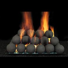 fire pit balls Fireplace Balls Gas, Fire Balls For Fireplace, Fireplace Balls, Fireplace Glass, Cannon Ball, Fireplace Room, Fireplace Update, Gas Fireplaces, Free Gas