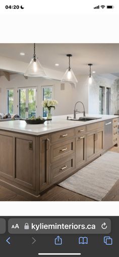 the kitchen is clean and ready to be used as a living room or dining area