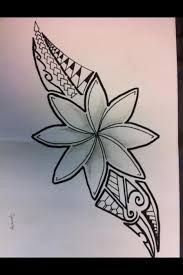 a drawing of a flower on a piece of paper