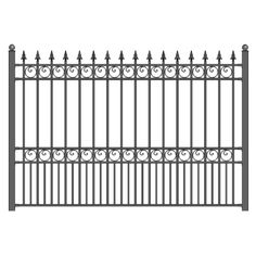 a black and white drawing of a fence