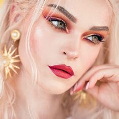 •  R   E   G   I   N   A  • on Instagram: “[Werbung wegen Markennennung] @natashadenona SUNRISE Palette you can find the video for this look now on my channel ❤️❤️❤️📽 Speechless…” Glam Outfit, Glam Makeup Look, Glamorous Nails, Two Faces, It Cosmetics Brushes, Makeup Application, Glam Makeup