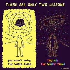 TWO LESSONS Twin Souls, Daily Meditation, Urban Exploration, Trippy Art, Comic Illustration, Art Stuff, Fact Quotes