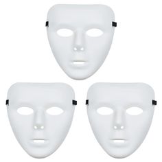 Masks For Halloween, Blank Face, Blank Mask, Dance Crew, Mask White, Party Masks, Halloween Face Mask, White Blank, White Mask