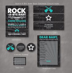 the rock baby shower collection is available for purchase