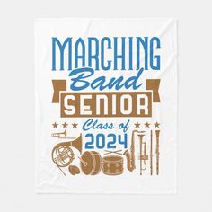 marching band senior class of 2021 tea towel