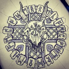 Tattoo Stencils For Men, Viking Compass Tattoo, Thor Tattoo, Valkyrie Tattoo, Arte Viking, Small Finger Tattoos, Rune Tattoo