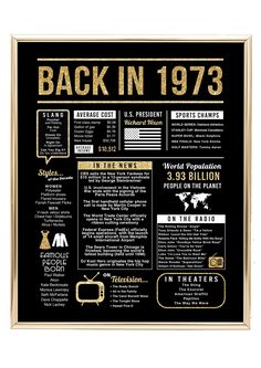 the back in 1932 poster with gold lettering on black paper and an image of people's history