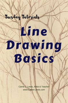 a book cover with the title line drawing basics