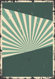 an old poster with sunbeams and grungy background