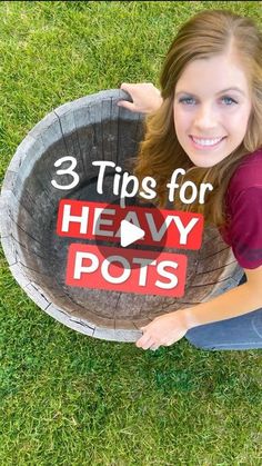 nikki on Instagram: "3 tips for HEAVY pots 🪴feat. my favorite hack 🤗 ❤️ #pottedplants #gardenhack #garden #viral #plantlover #planttherapy #greenthumb #outdoordecor #outside #planthack" Diy Backyard Fence, Herbs Plants, Burlap Roses, Patio Flowers, House Ranch, Growing Greens, Garden Insects, Alex G