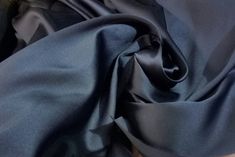 Navy  Blue Poly Mikado/Zibelline  Fabric. 60" Wide Mikado Fabric is a unique blend makes this fabric soft & Gives Structure to  Dress. by Virginfabrics on Etsy