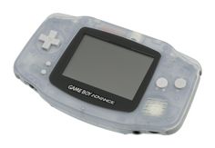 the game boy advance is an electronic device with a built - in screen and buttons