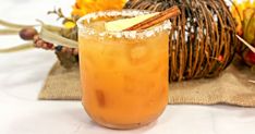 A smooth, sweet, and spicy fall themed cocktail, this Thanksgiving Margarita is a treat for the taste buds! One of the most unique margarita recipes you'll ever try! Thanksgiving Margarita, Blood Orange Margarita Recipe, Paloma Recipe, Thanksgiving Servings, Thanksgiving Drinks, Tequila Drinks, Boozy Drinks, Mixed Drinks Recipes, Fall Cocktails