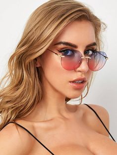 Shelik Sunglasses ™️ – Guardianlooks Sunglasses Shein, Circular Glasses, Pink Lenses, Fashion Glasses, Boho Women, Shein Style, Round Sunglass Women, Trendy Fashion Women, Glasses Fashion