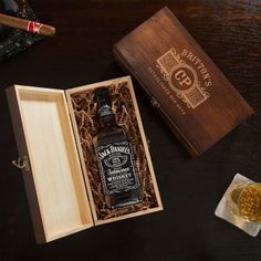 Marquee Liquor & Whiskey Bottle Gift Box Gambling Art, Liquor Gifts, Groomsmen Gifts Unique, Whiskey Lover Gifts, Wood Gift Box, Engraved Box, Personalized Whiskey, Liquor Bottle, Congratulations Gift