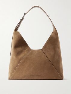 Brunello Cucinelli prioritizes Italian craftsmanship and premium materials above all else, so everything is made to last. This sleek tote is made from smooth suede in a slouchy shape and has an adjustable leather top handle to fit comfortably over your shoulder. Stow your wallet, phone and a few cosmetics inside. Sac Diy, Suede Tote, Authentic Designer Handbags, Womens Designer Handbags, Sport Chic, Leather Hobo Bag, Fabric Bags, Hobo Handbags, Fabric Bag