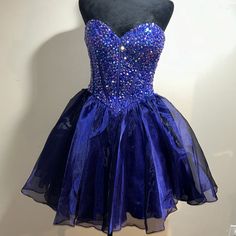 Short Purple Strapless Rhinestones Dress Corset Style Cocktail Dress With Rhinestones And Sweetheart Neckline, Blue And Purple Dress, Corset Dress Short, Rhinestones Dress, Cinderella Aesthetic, Dark Purple Dresses, Dresses Hoco, Dress Corset, Hoco Dress