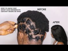 BRAIDLESS CROCHET BRAIDS ON TWA HAIR | AFRICAN THREADING METHOD - YouTube Short Crochet Braids Hairstyles, Braidless Crochet, African Threading, Twa Hair, Short Crochet Braids, Crochet Braid Pattern, Protective Style Braids, Hair Threading, Short Crochet